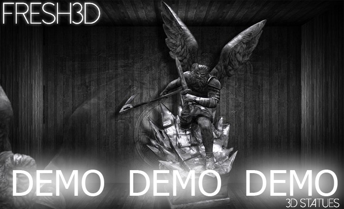 Fresh3D Old Angel STATUE-DEMO