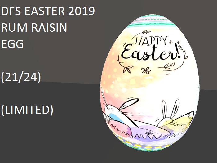 DFS Easter 2019 Rum Raisin Egg (21/24)
