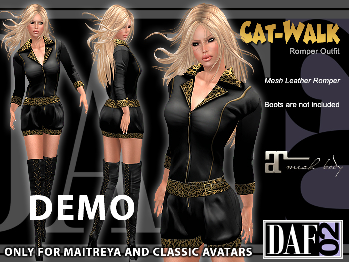 Cat-Walk Romper Outfit (Updated for Maitreya) - DEMO