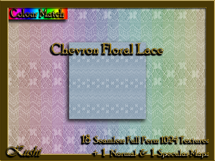 Chevron Floral Lace Textures