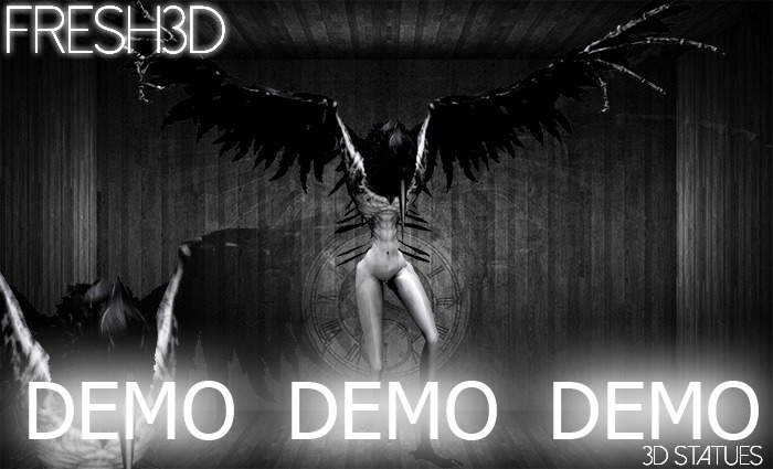 Fresh3D Crow Demon STATUE-DEMO