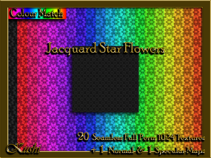 !Kushi! JacquardStarFlowers Textures -WearToUnpack