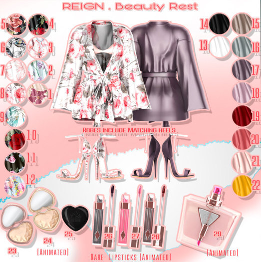 REIGN.- BEAUTY REST SET (MAITREYA)- CHARTREUSE #22