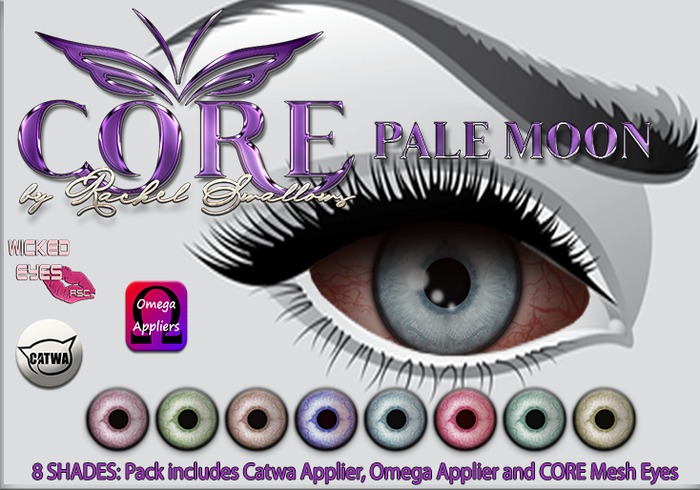 CORE PALE MOON EYES FATPACK (catwa, omega, wicked) (ADD ME)