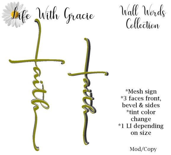 Faith Wall Words