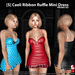 s caeli ribbon ruffle mini dress promo ad