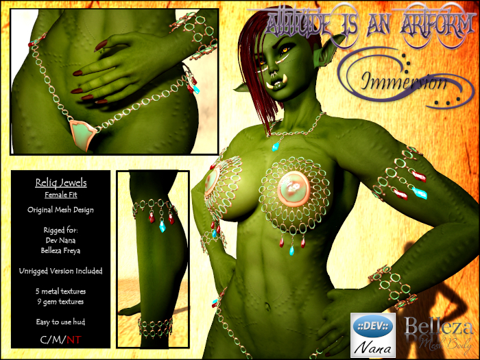 Immersion Crystal: Reliq Jewels- Female