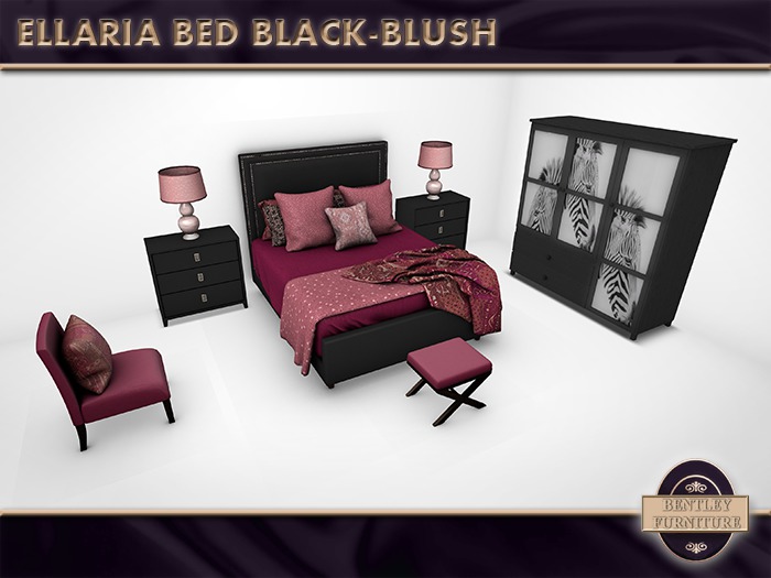 Ellaria Bed Black/Blush - PG Version