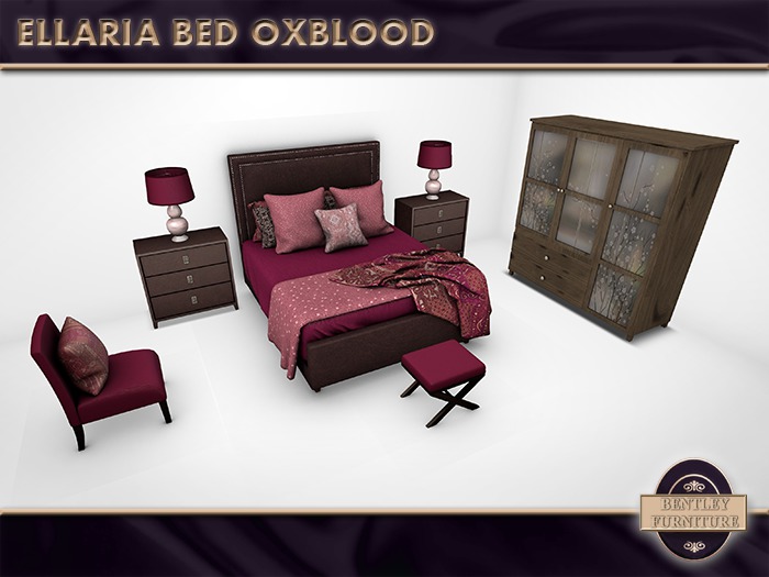 Ellaria Bed Oxblood - PG Version