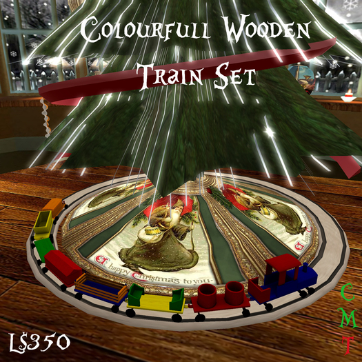 Colourfull Wooden Train Set
