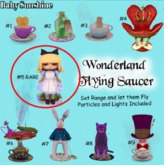 Wonderland Flying Saucer # RARE Alice