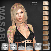 Wasabi // River Mesh Hair - Blonds