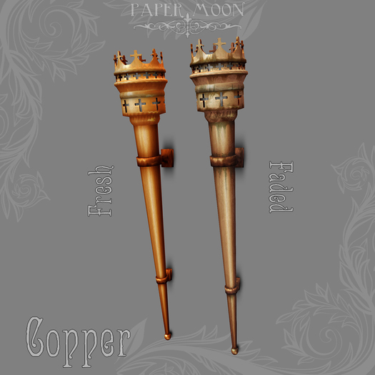 *pm* Medieval Sconce - Copper (ADD ME)