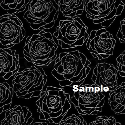 Black & Silver Peony Texture Seamless CMT