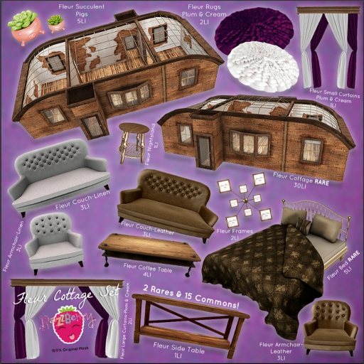 .:RazzBerry Inc:. Fleur - Rug - Plum
