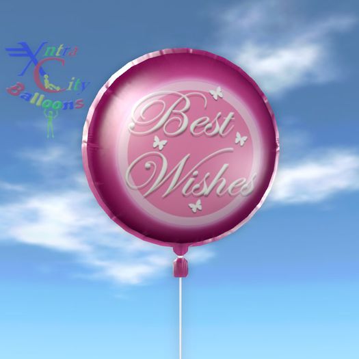 Balloon - Best Wishes Pink