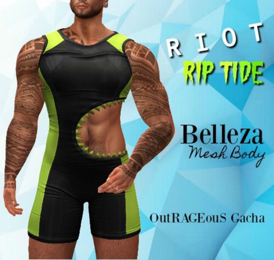 RIOT / Rip Tide - Wetsuit - B.Jake - Lime