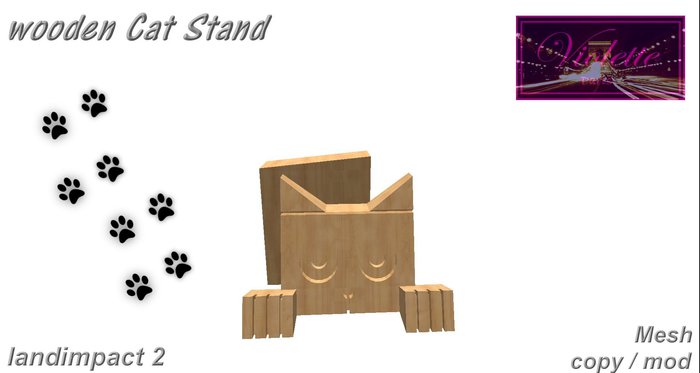 wooden Cat Stand mesh
