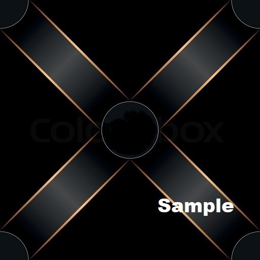 Black & Gold Ribbon Texture CMT