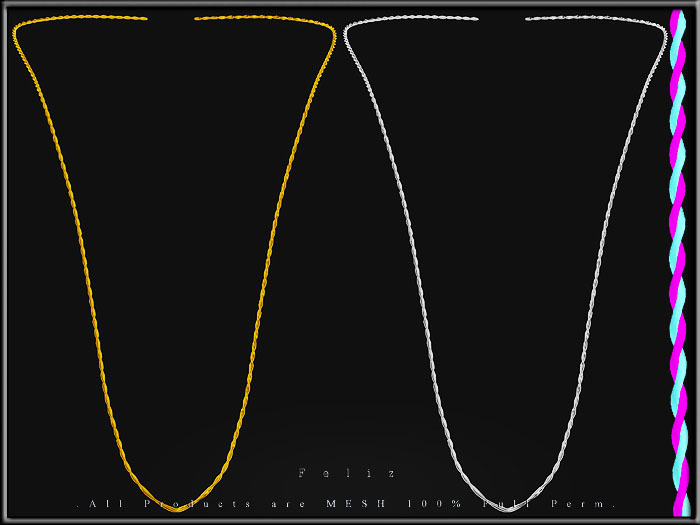 [Feliz] Rope Necklace - Regular Mesh - Full Perm -