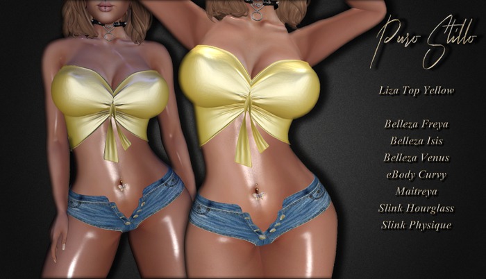 .::PS::.Liza Top - Yellow
