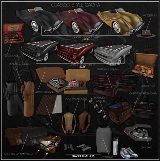 -David Heather-Hotrod Pool Table/Black RARE