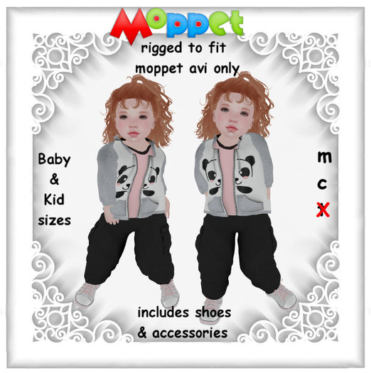 Moppet Panda Playset
