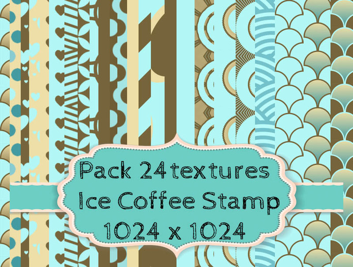 !PP!Pack 22 texturas Ice coffee HQ