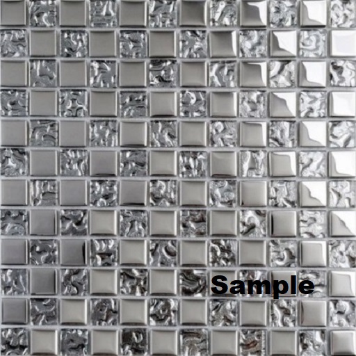 Silver Crystal Wave Tile Texture CM