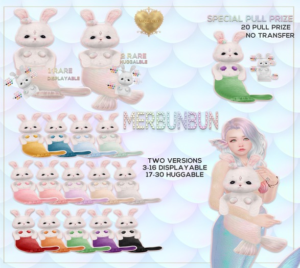 {Momoko} MerBunbun Display - Cream - 24