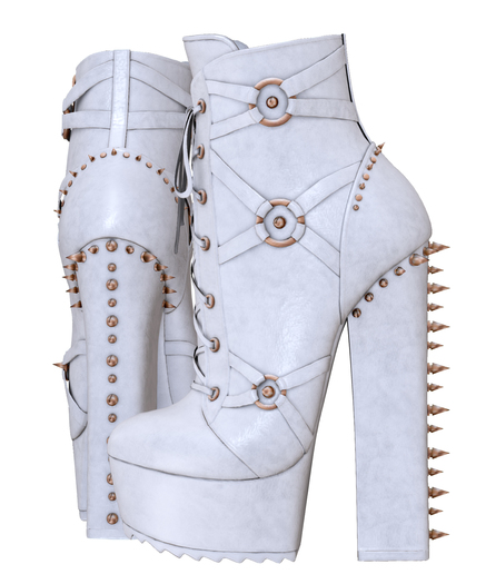 Limited Addiction - Anfisa Boots - White