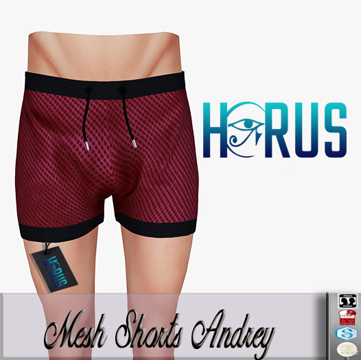 ! Horus: Mesh Shorts Andrey RED