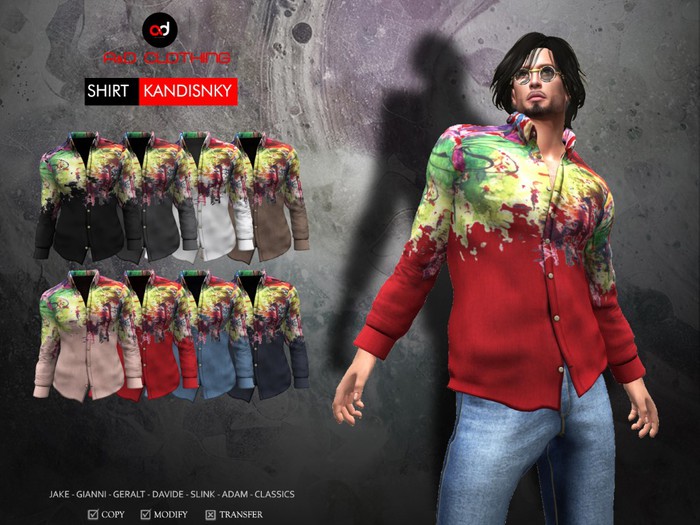 A&D Clothing - Shirt -Kandinsky- SlimPack