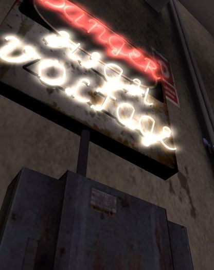 Danger High Voltage Sign Box from neon 49