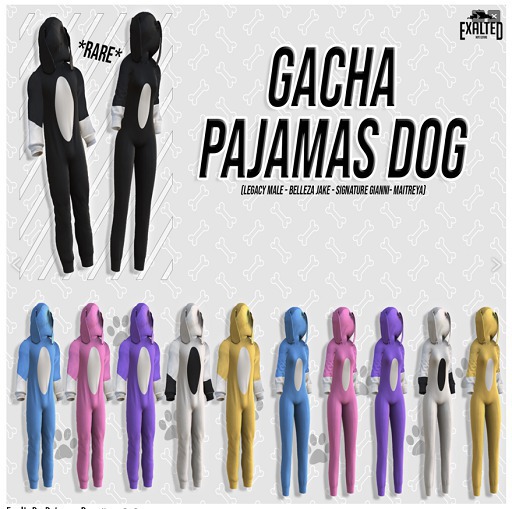 'ExalteD - Pajamas Dog {Maitreya} Blue