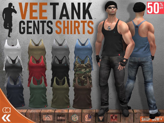 [CA] VEE TANK SHIRTS