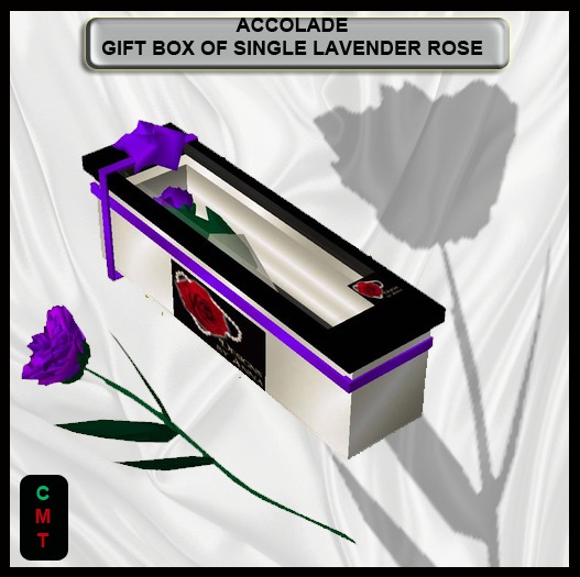 MP GIFT BOXED SINGLE ROSE IN LAVENDER
