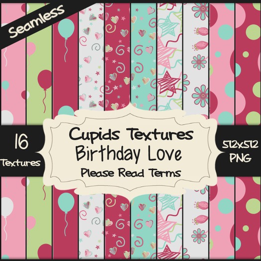 *Cupids Textures * 16 BIRTHDAY LOVE