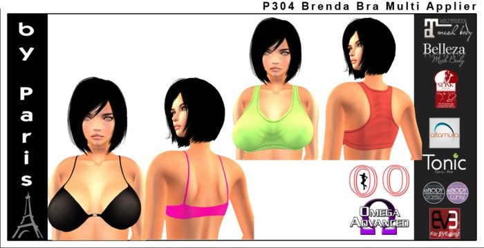 Brenda Bra Applier and BoM - OMEGA Maitreya Belleza Slink (BoM Layers) DEMO