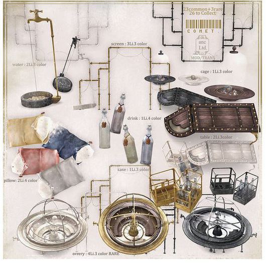 {anc} comet. / bottle stock / gold 1LI