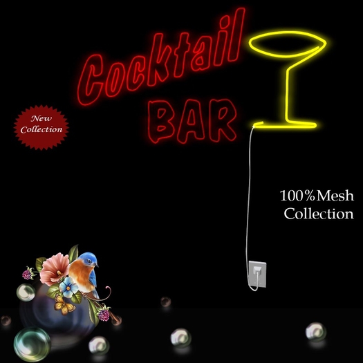 Mesh Neon Cocktail Bar