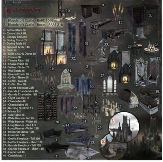 1 -DRD- Bloodcroft Castle - RARE