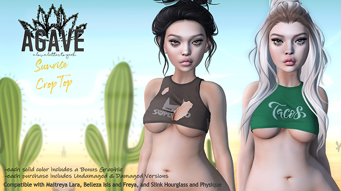 AGAVE - Sunrise Crop Top Pak, Fatpak -v1.3