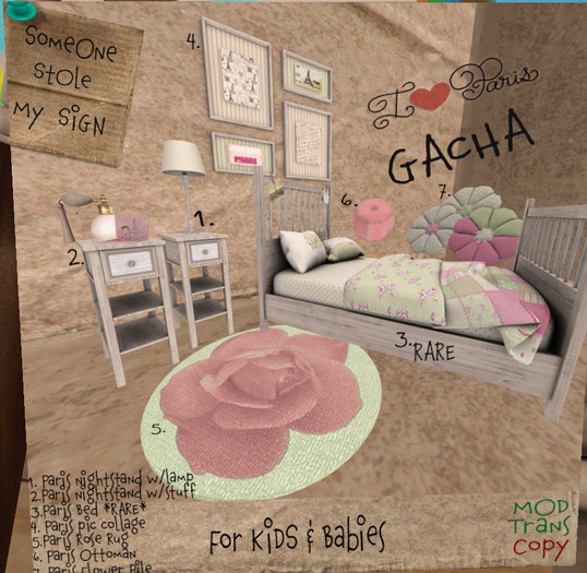 SSMS-#5. Paris Rose Rug  Boxed