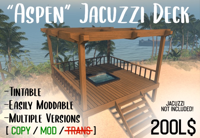 "Aspen" Jacuzzi Deck - Daenaworks