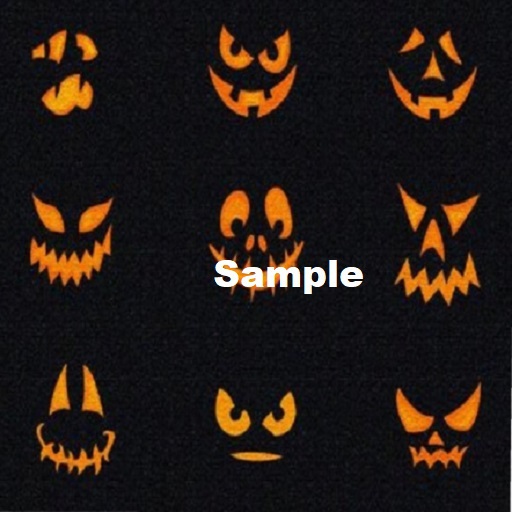 Halloween Pumpkin Faces Texture