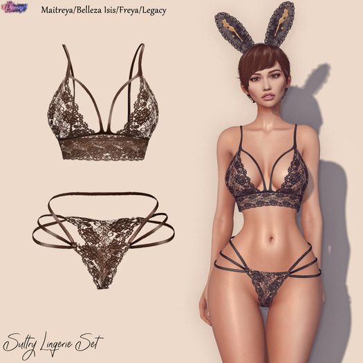 [Eternus] Sultry Lingerie Set Chocolate