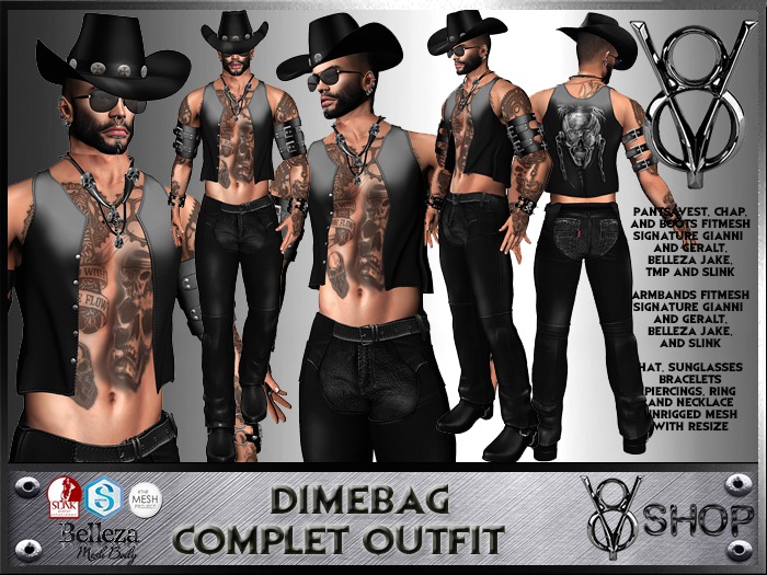 +V8 SHOP-DIMEBAG-COMPLET OUTFIT+
