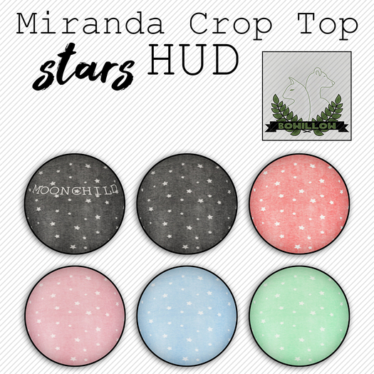 :BoWillow: Miranda Crop Top HUD - Stars
