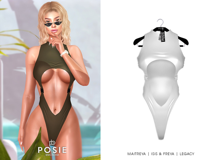 POSIE - Nicki Bodysuit .WHITE